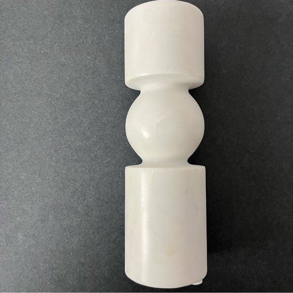 NEW Bloomingville Marble Tall Tealight White Candle Holder Home Decor Minimalist - Picture 4 of 7
